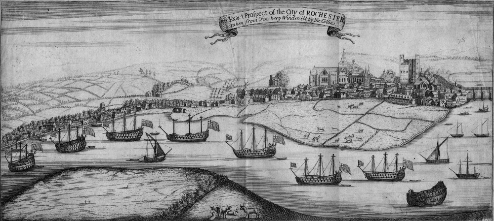 Rochester c1700 from NW